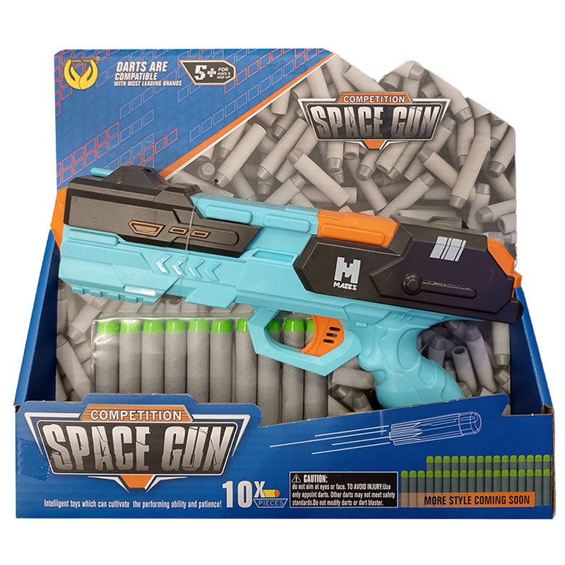 Пистолет С 10 Дунапренени Стрели Син - Играчки - Оръжия - Raya Toys - BebeMama