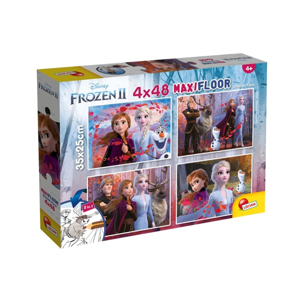 Пъзел 4X48 Ч. Maxi Frozen 2 - Пъзели - Lisciani - BebeMama