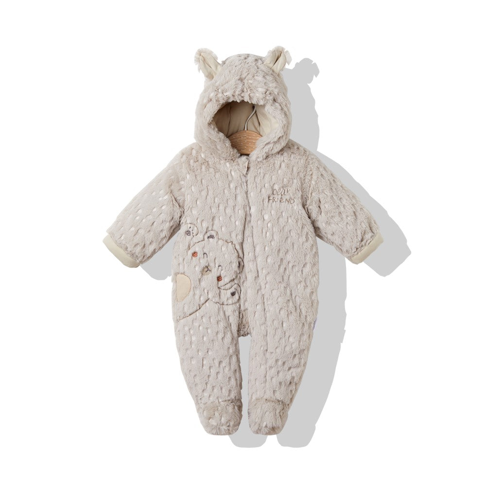 K3600 Гащеризон Bear Friend Бежов 68Cm - Гащеризони - Bebetto - BebeMama