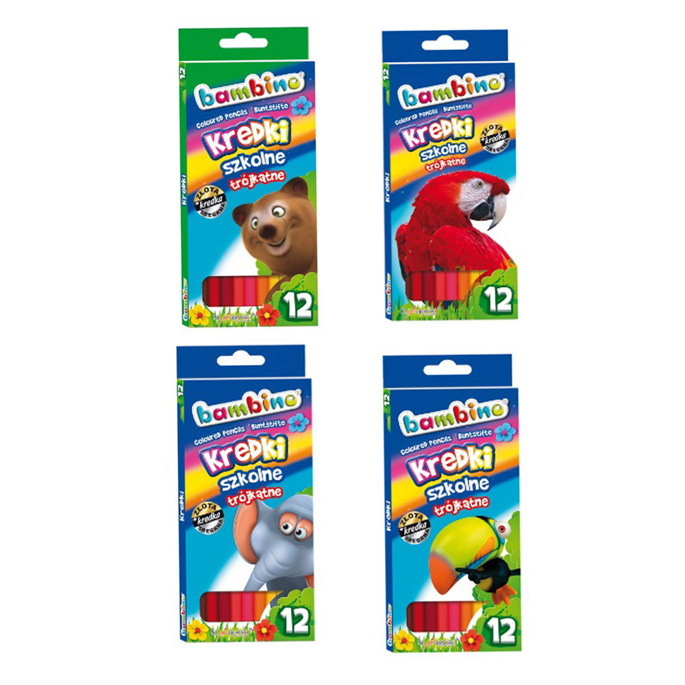 Моливи 12 Цвята Bambino Мече - Образователни Игри - St.Majewski - BebeMama