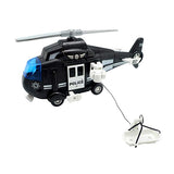 Полицейски Хеликоптер На Батерии Черен --- BebeMama