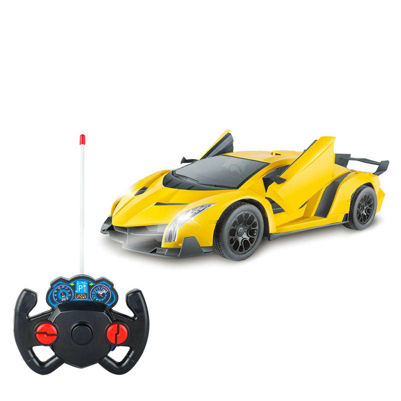 Кола С Дист. С Отварящи Врати 1:12 Жълт Жълт - Коли, Камиони, Влакове И Самолети - Raya Toys - BebeMama