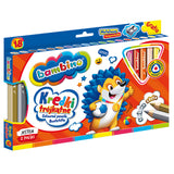 Триъгълни Цветни Моливи 18Бр. С Острилка Таралеж --- BebeMama