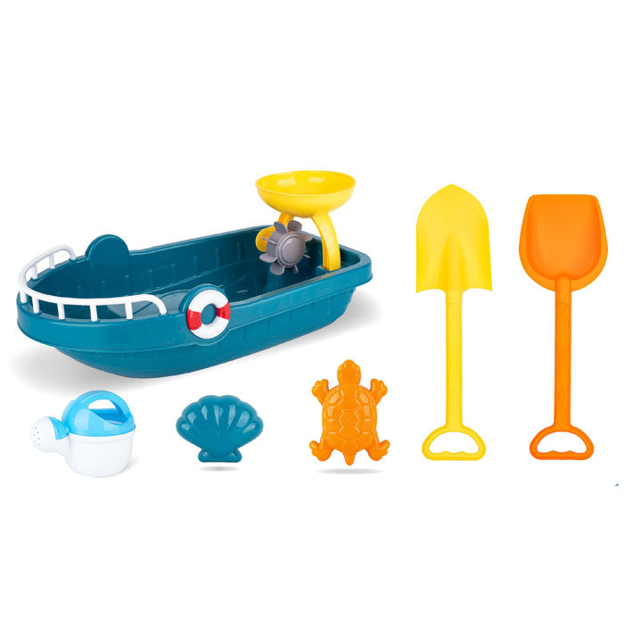 Лодка С Плажни Аксесоари Син - Играчки За Плаж - Raya Toys - BebeMama