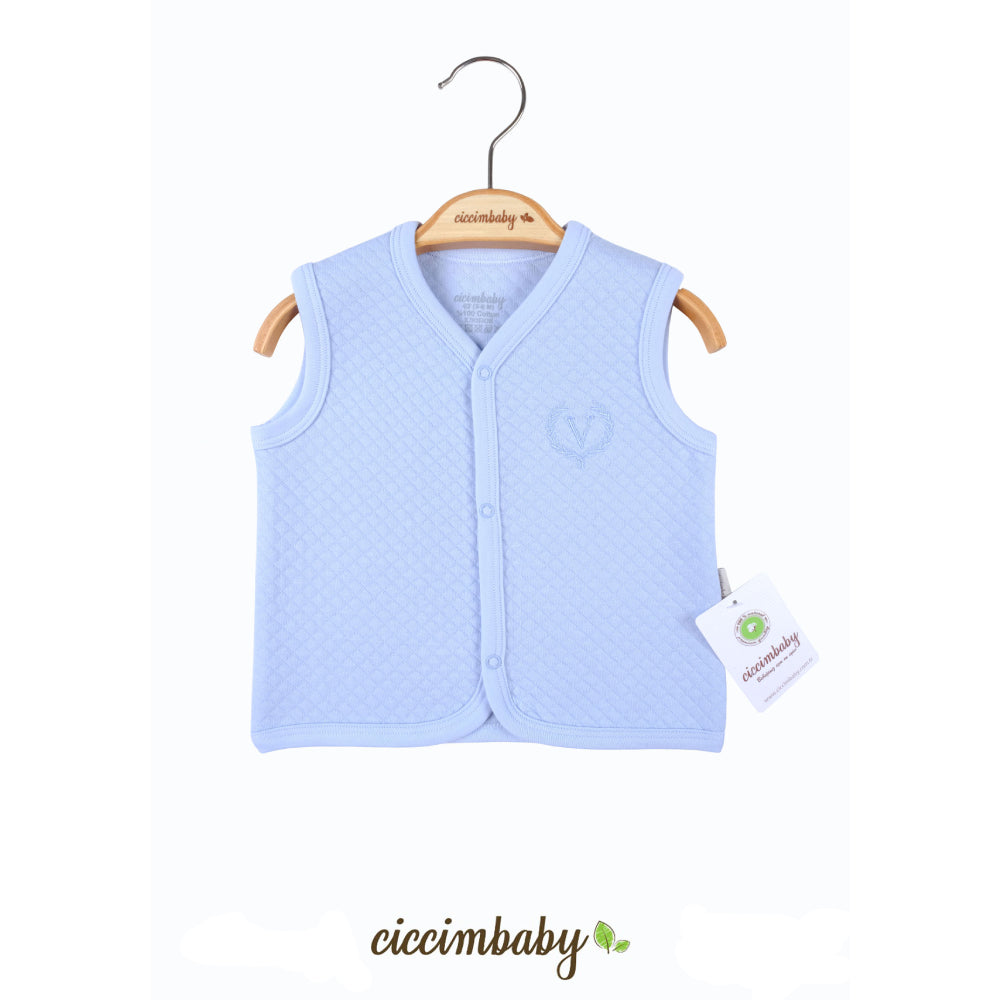 U4708 Елече Капитонирано 9 М Син - Жилетки - Ciccim Baby - BebeMama