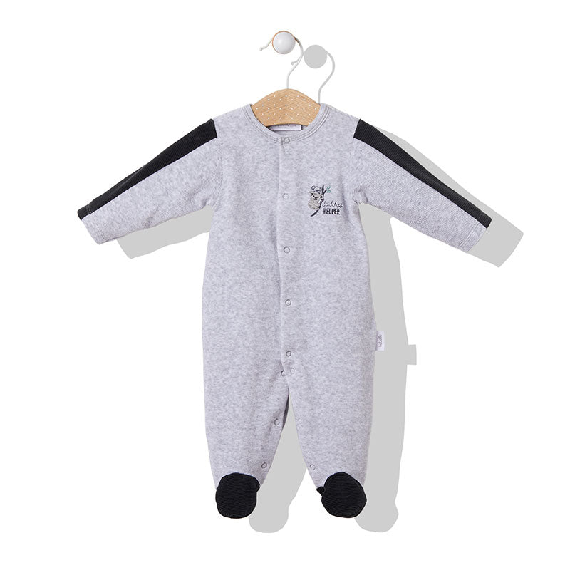 K3491 Гащеризон Daddy S Helper Сив 62Cm - Гащеризони - Bebetto - BebeMama