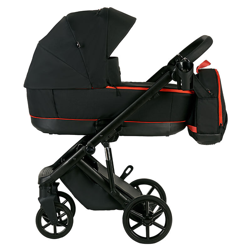 Количка Diamos Xs Dxs2 Черен/Червен 3В1 Неп. Гуми - Комбинирани Колички - Tutek - BebeMama