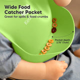 Силиконови Лигавници 2 Броя Син/Зелен Keababies --- BebeMama