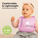 Силиконови Лигавници 2 Броя Розов/Лилав Keababies --- BebeMama