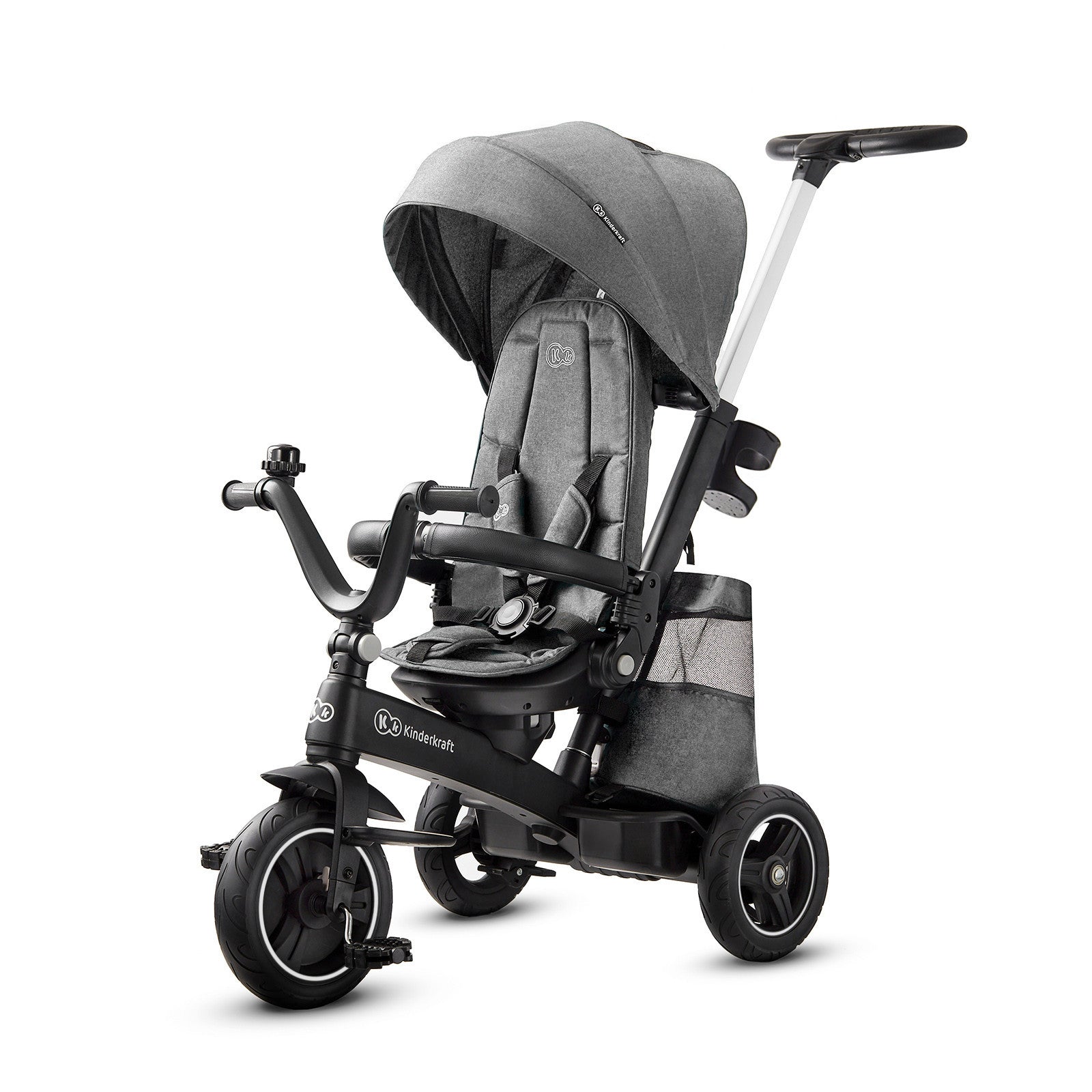 Триколка Kinderkraft Easytwist Сива --- BebeMama