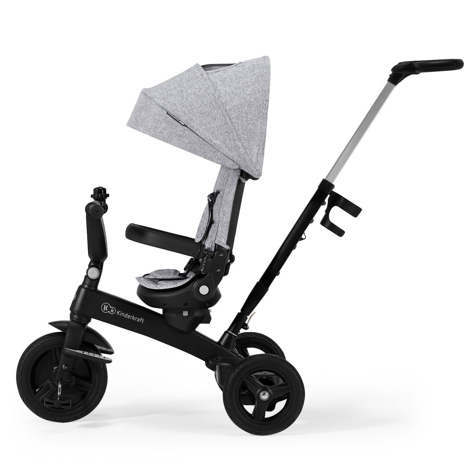 Триколка Kinderkraft Twipper Сива --- BebeMama