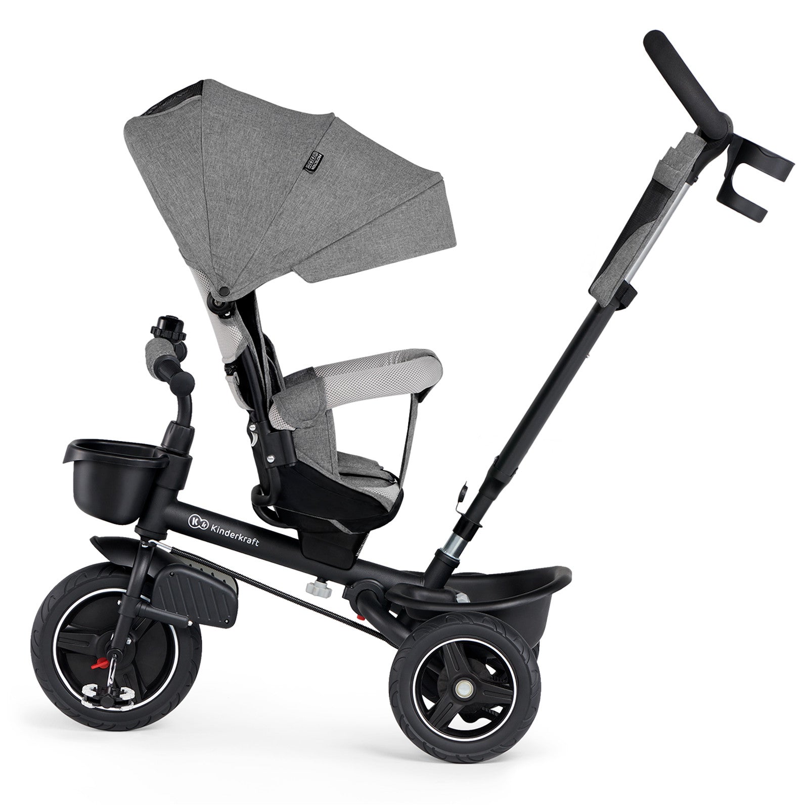 Триколка Kinderkraft Spinstep Сива --- BebeMama