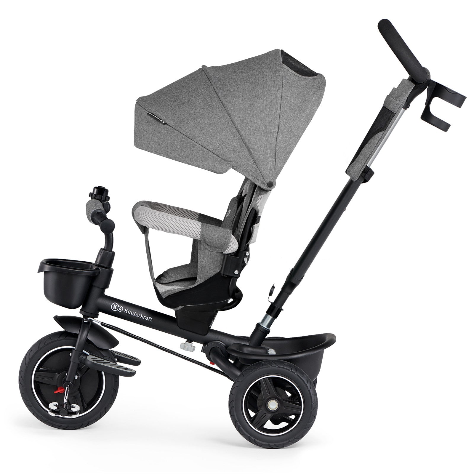 Триколка Kinderkraft Spinstep Сива --- BebeMama