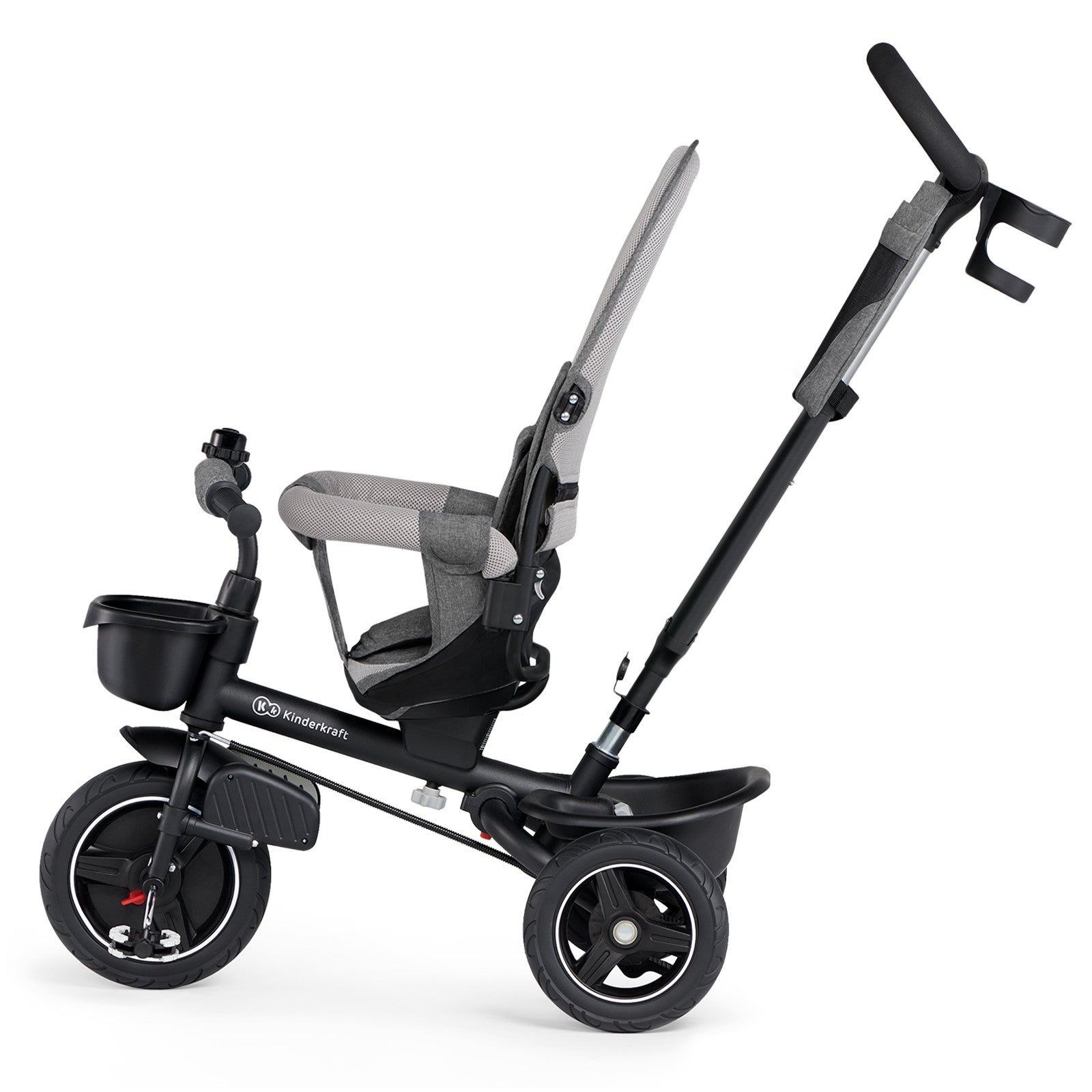 Триколка Kinderkraft Spinstep Сива --- BebeMama