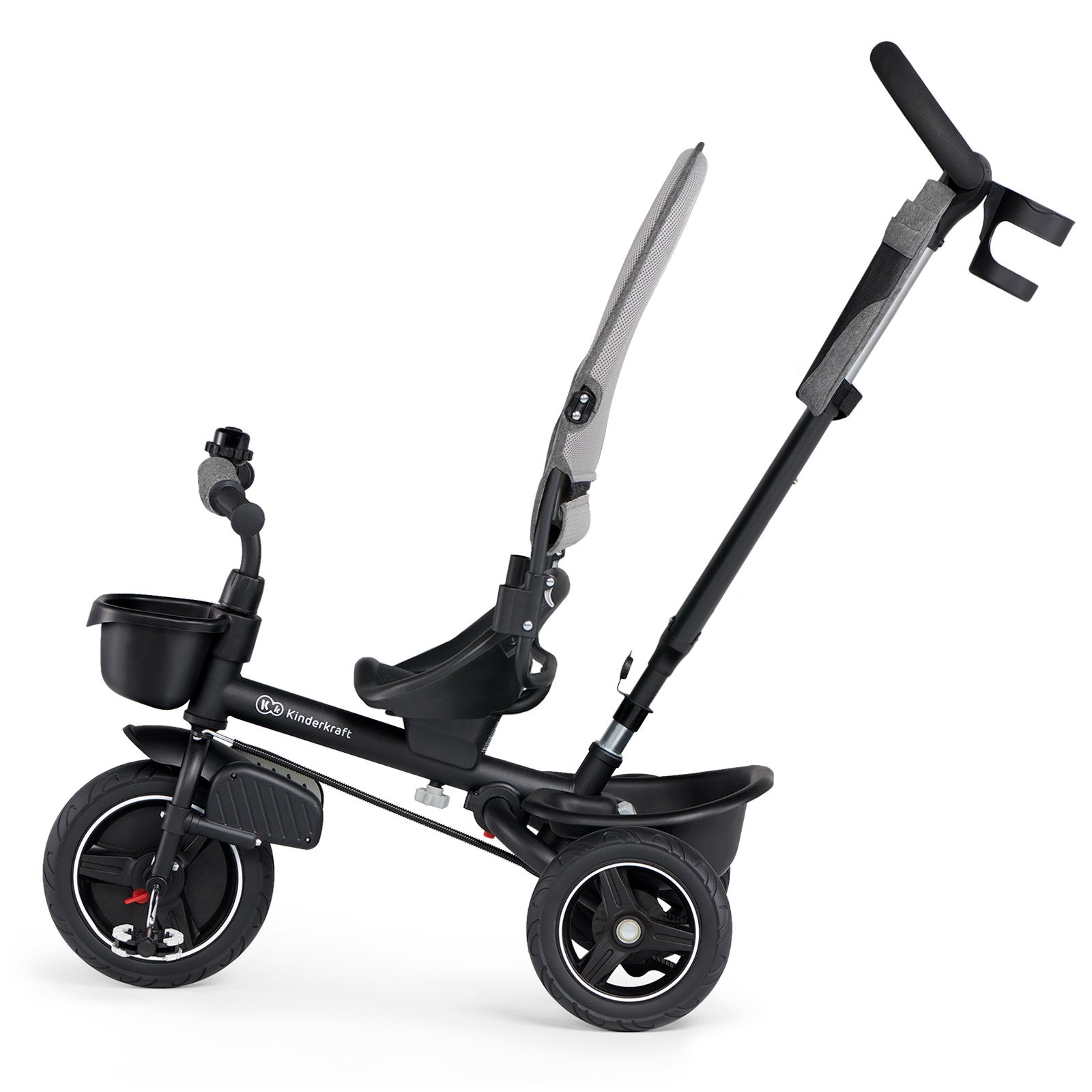 Триколка Kinderkraft Spinstep Сива --- BebeMama