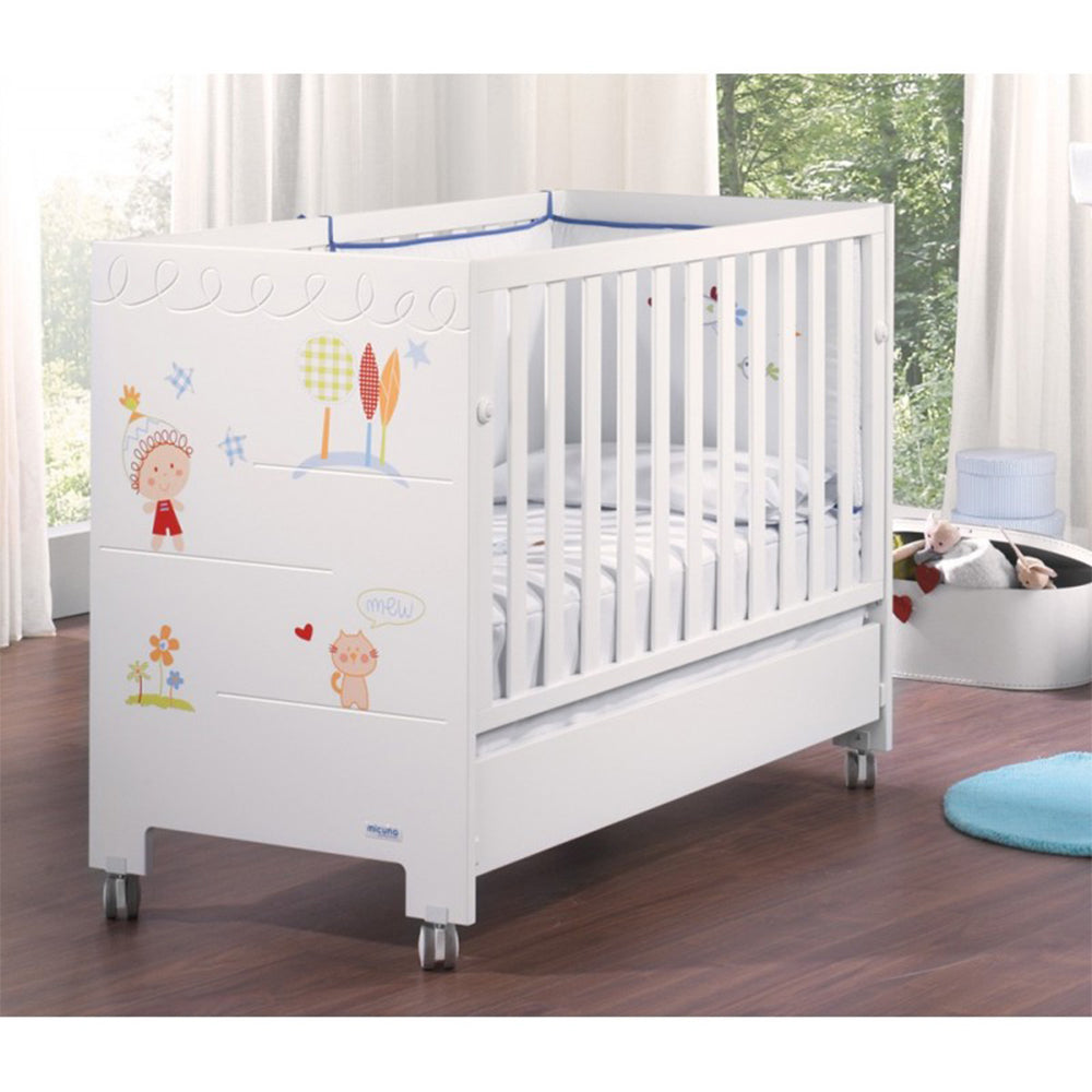 Легло-Кошара Duende Relax Micuna 60/120 - Бял --- BebeMama