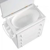 Скрин С Вана За Къпане И Повивалник B947 Бял Beige Bears - Скринове И Шкафове - Micuna - BebeMama