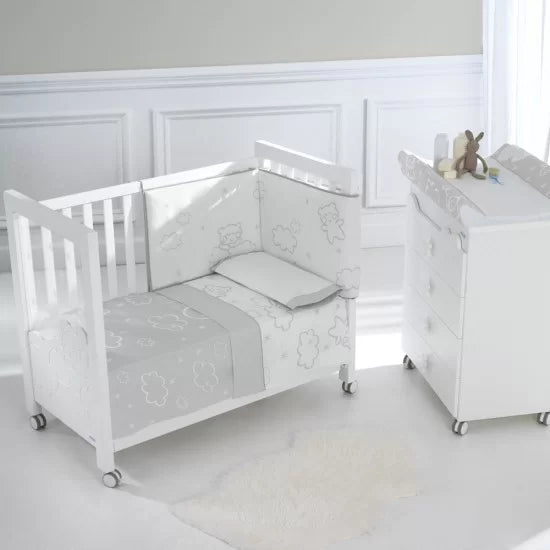 Комплект Долен И Горен Чаршаф 60/120 Dolce Luce Grey - Спални Комплекти - Micuna - BebeMama