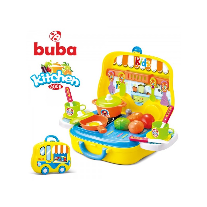 Малка Детска Кухня Buba Kitchen Cook 008-919 Жълта - Кухни И Готварски Пособия - Buba - BebeMama