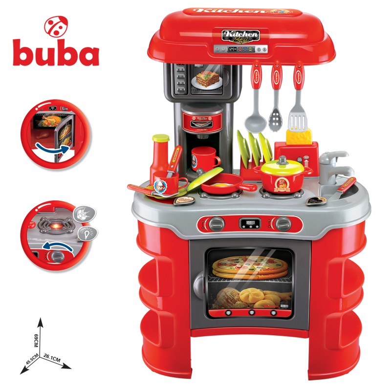 Детска кухня Buba Kitchen Cook 008-908A Червена --- BebeMama