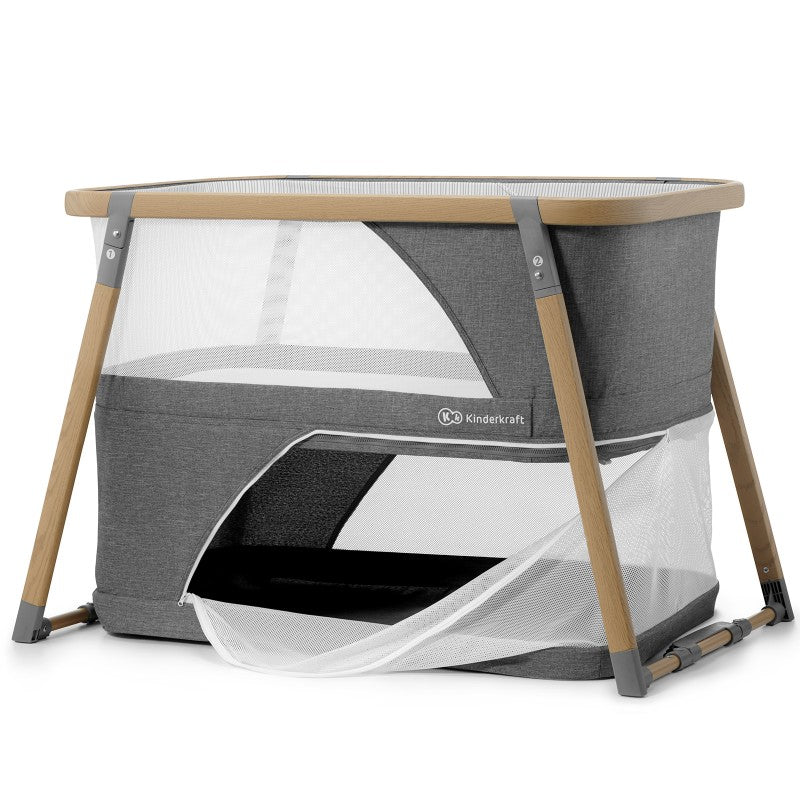 Бебешка кошара KinderKraft 4 в 1 Sofi Сива --- BebeMama
