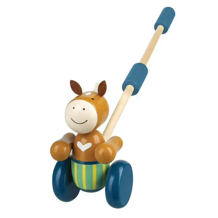 Дървена Буталка "Пони" - Farm Animals - Занимателни Играчки - Orange Tree Toys - BebeMama