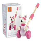 Дървена Буталка, Розово Мишле, В Кутия - Animals - Занимателни Играчки - Orange Tree Toys - BebeMama