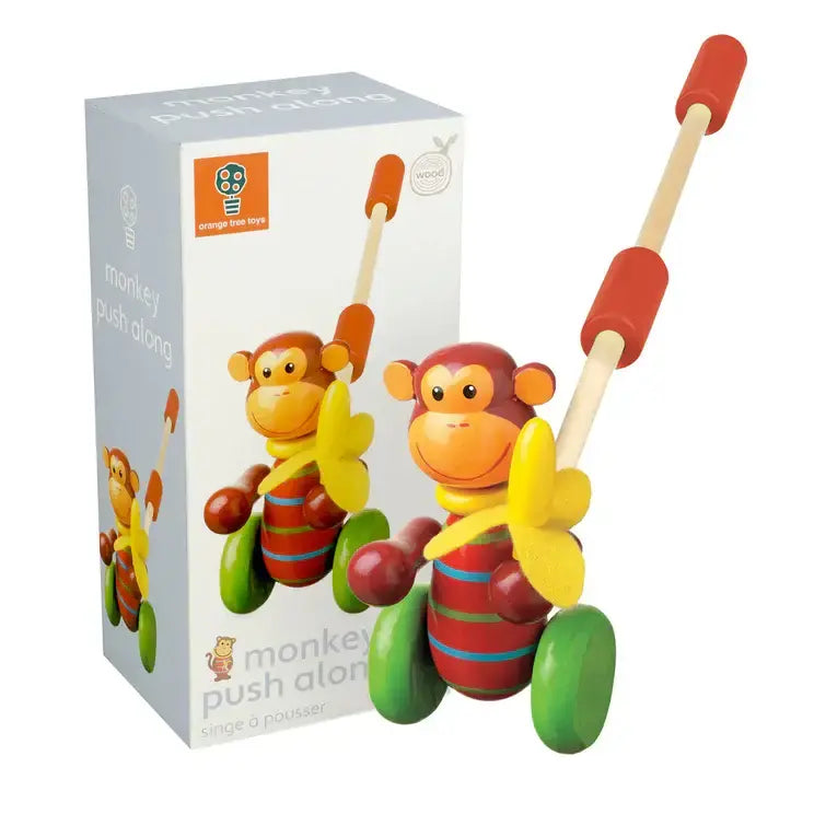 Дървена Буталка "Маймунка" - Animals - Занимателни Играчки - Orange Tree Toys - BebeMama