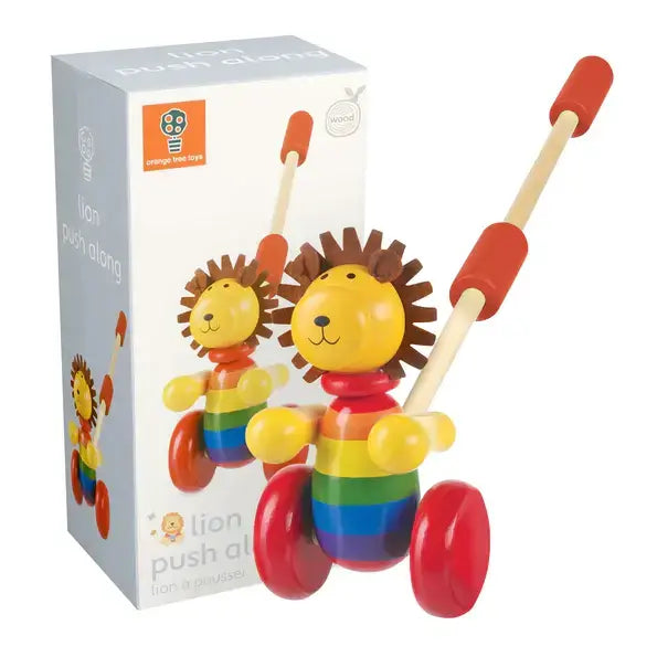 Дървена Буталка "Лъв" - Animals - Занимателни Играчки - Orange Tree Toys - BebeMama