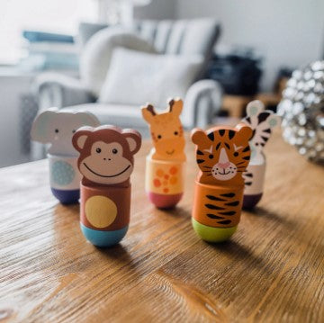 Дървен Мини Боулинг, Животните От Джунглата (Fsc®) - Дървени Играчки - Orange Tree Toys - BebeMama