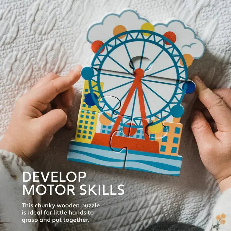 Дървен Пъзел "Окото На Лондон" - British Collection --- BebeMama