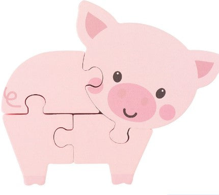 Дървен Пъзел, Прасе (Fsc®) - Пъзели - Orange Tree Toys - BebeMama