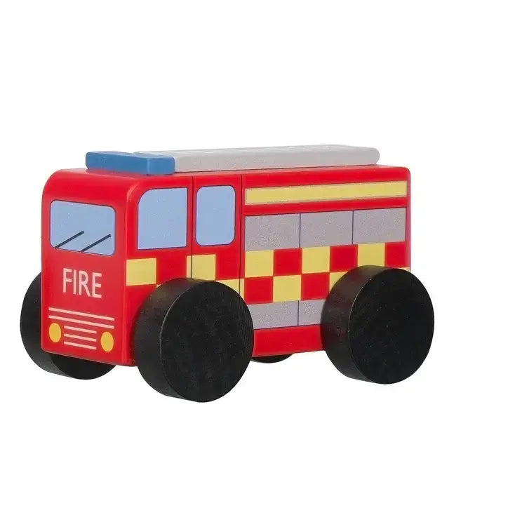 Дървена Пожарна Кола - Emergency Services - Коли, Камиони, Влакове И Самолети - Orange Tree Toys - BebeMama