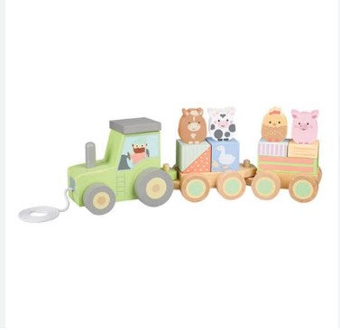 Играчка За Дърпане И Сортиране, Животните От Фермата (Fsc®) - Дървени Играчки - Orange Tree Toys - BebeMama