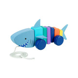 Дървена Играчка За Бутане "Акула" -Sea Life - Занимателни Играчки - Orange Tree Toys - BebeMama