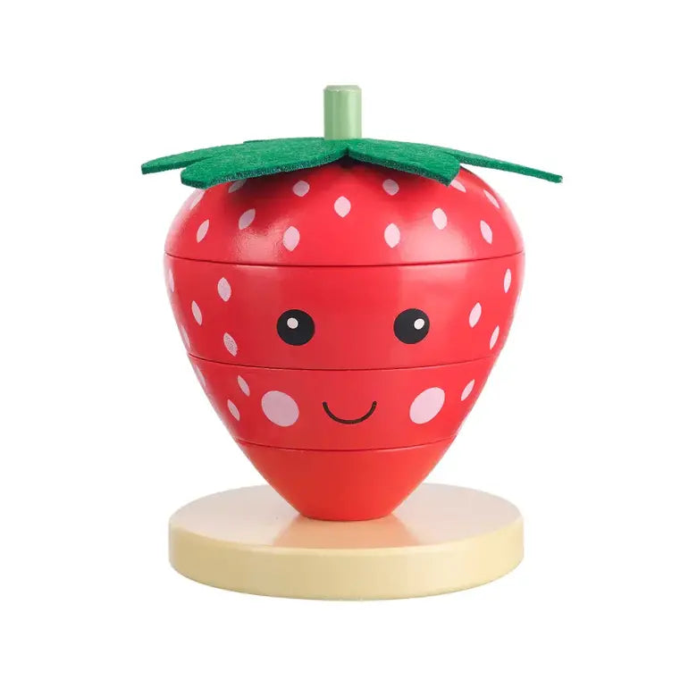 Дървена Играчка За Подреждане, Ягода - Spring Garden - Занимателни Играчки - Orange Tree Toys - BebeMama