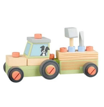 Сглобяем Трактор 25 Части (Fsc®) - Дървени Играчки - Orange Tree Toys - BebeMama