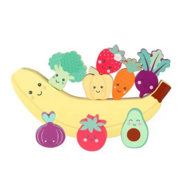 Дървена Игра За Балансиране, Щастливи Зеленчуци (Fsc®) - Дървени Играчки - Orange Tree Toys - BebeMama