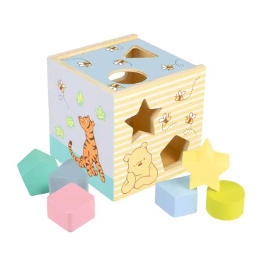 Дървен Сортер С Цветни Форми, Мечо Пух (Fsc®) - Дървени Играчки - Orange Tree Toys - BebeMama