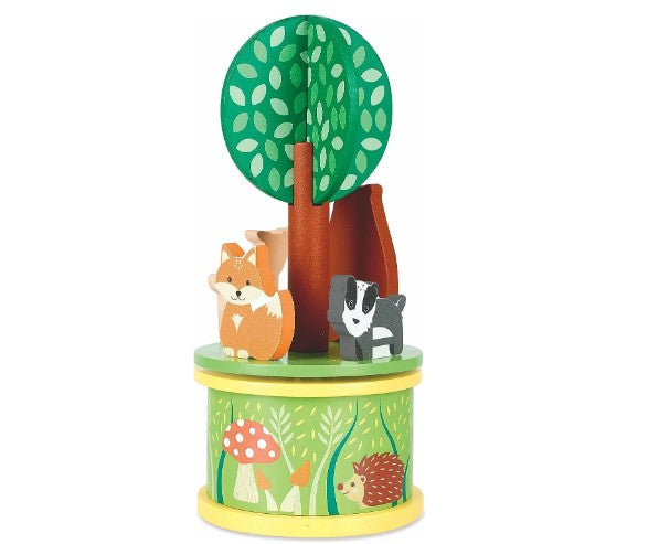 Музикална Въртележка Orange Tree Toys - Горски Животни - Дървени Играчки - Orange Tree Toys - BebeMama