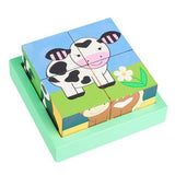 Дървени Кубчета - Животните От Фермата - Занимателни Играчки - Orange Tree Toys - BebeMama
