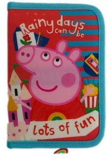 Несесер Пепа Пиг 21 Х15 Х 4 С 1 Цип С 2 Отделения С Места За 43 Химикала И Молива 3 Места Да Линия Острилка И Гума - Детски Раници - Thesmileofyourbaby - BebeMama