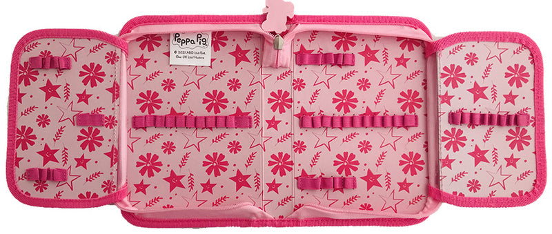 Несесер Пепа Пиг 21Х14Х4 С 1 Цип С 2 Отделения С Места За 43 Химикала И Молива 3 Места Да Линия Острилка И Гума --- BebeMama