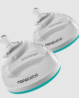 Преходна Бутилка Nanobébé 2Бр Х 240Мл Минт - Шишета За Хранене - Nanobébé - BebeMama