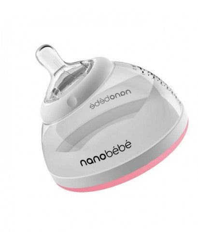 Преходна Бутилка Nanobebe 240Мл Розов - Шишета За Хранене - Nanobébé - BebeMama