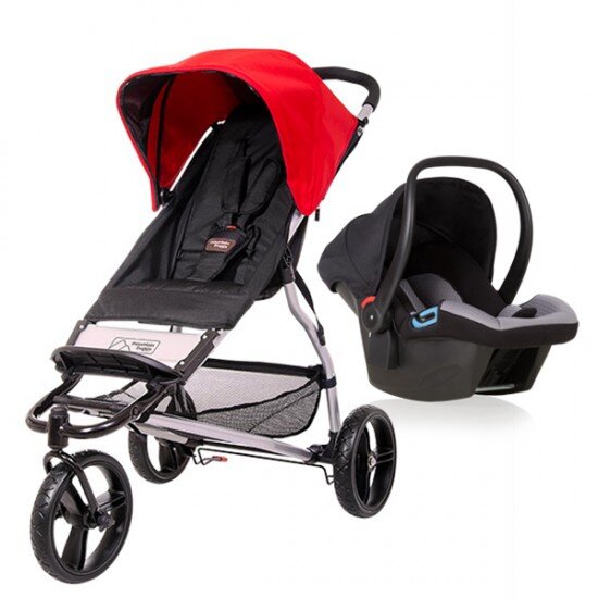 Пакет Mb Mini 2 В 1: Количка Mb Mini + Столче За Кола Mb Protect + Адаптори /За Монтаж На Столчето Protect Върху Рамката На Количката/ - Летни Колички - Phil&Teds - BebeMama