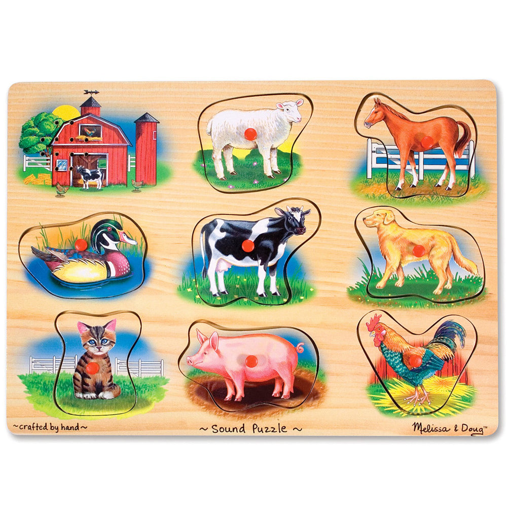 Пъзел Ферма Със Звук - Пъзели - Melissa And Doug - BebeMama