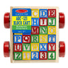 Дървено Ремарке С Кубчета Abc - Образователни Игри - Melissa And Doug - BebeMama