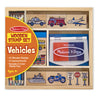 Печати Дървени Превозни Средства - Играчки - Melissa And Doug - BebeMama