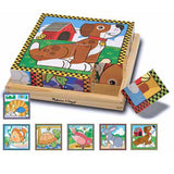 Дървени Кубчета Животни - Дървени Играчки - Melissa And Doug - BebeMama